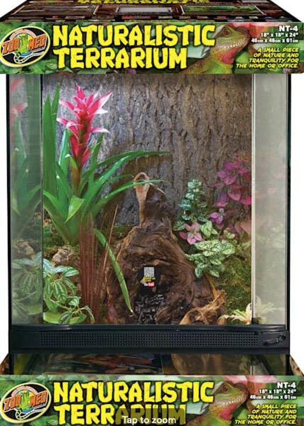 Naturalistic Terrarium Black, Clear 18 in x 18 in x 24 in SD-3 NT4