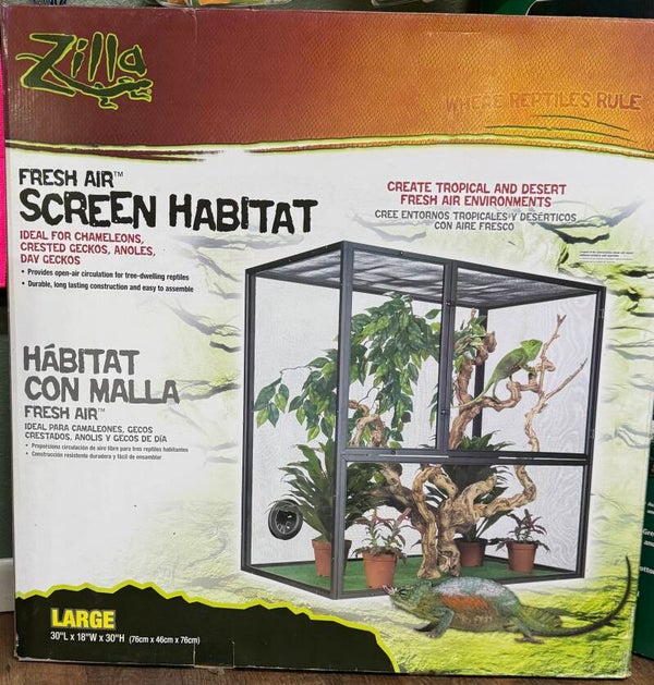 Zillow Large fresh air Habitat screen cage