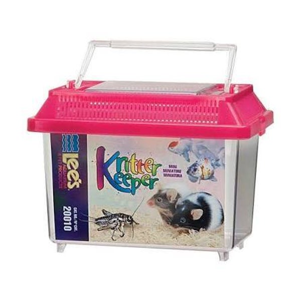 Lee S Kritter Keeper Rectangle with Lid for Small Animals Small Size