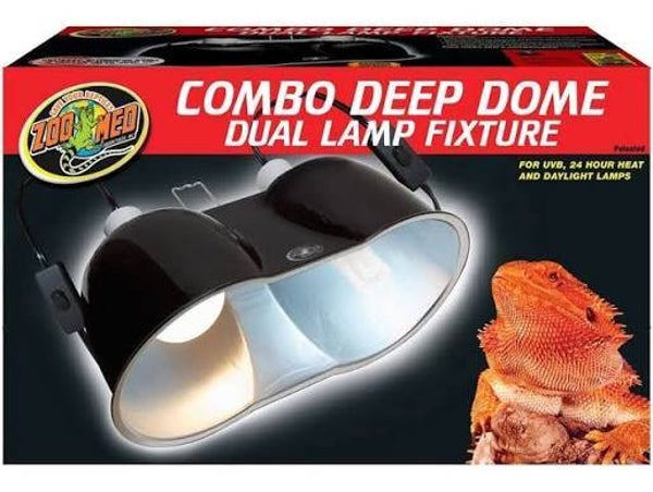 Zoo Med Combo Dome Dual Lamp Fixture