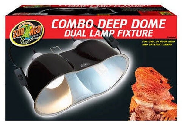Zoo Med Deep Dome Dual Lamp Fixture