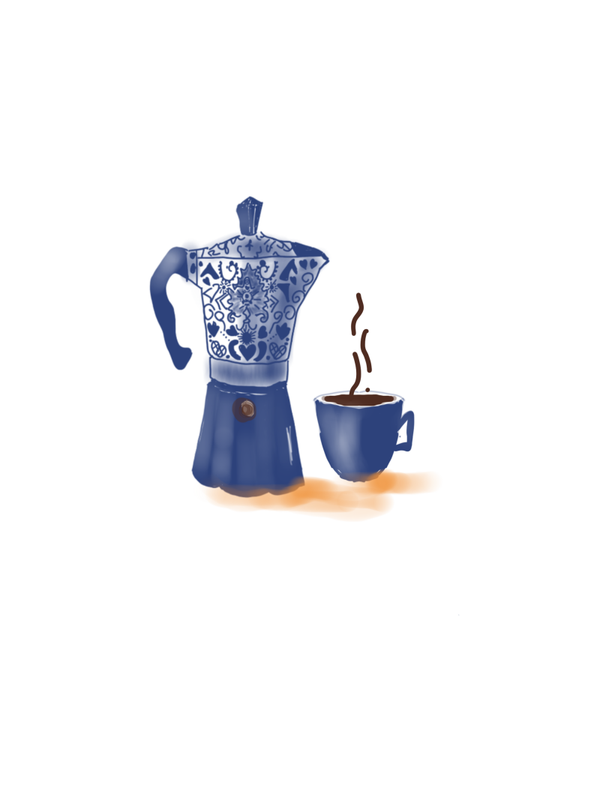 Koffiepot met kopje