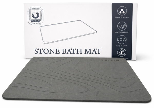Tapis de bain en pierre de diatomée ultra absorbant