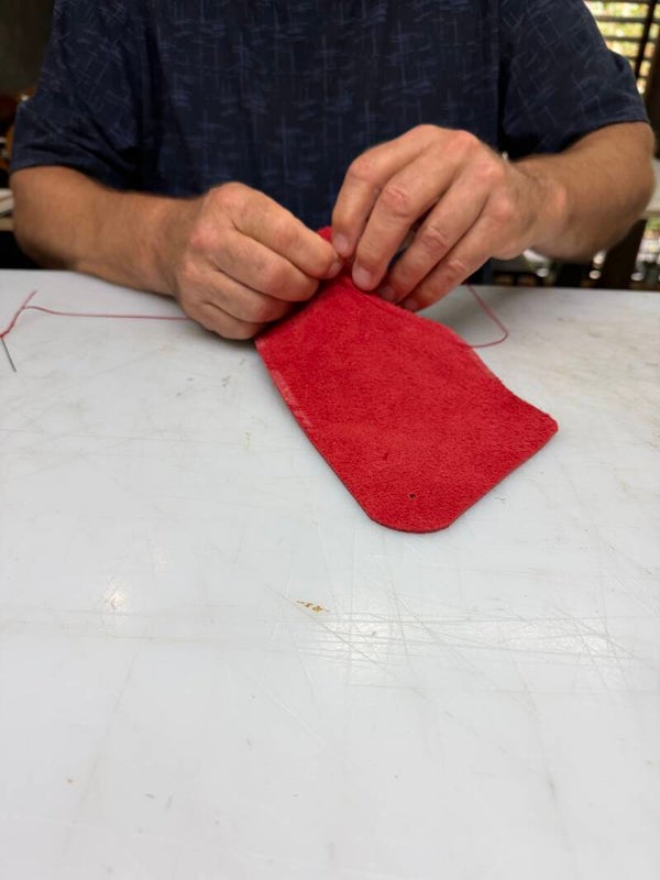 Creative Life - Workshop Leren portemonneetje Handnaaien