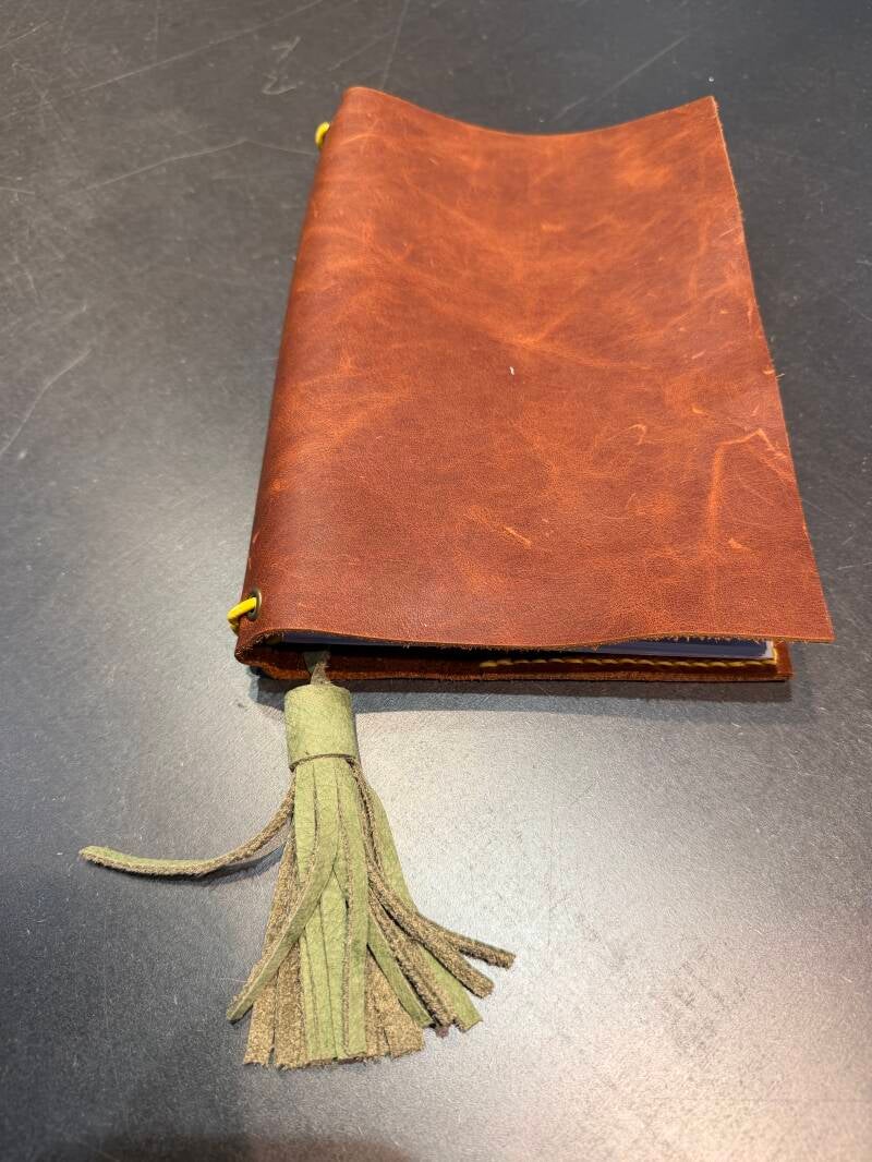 Notebook cover A5, startreeks lederbewerking