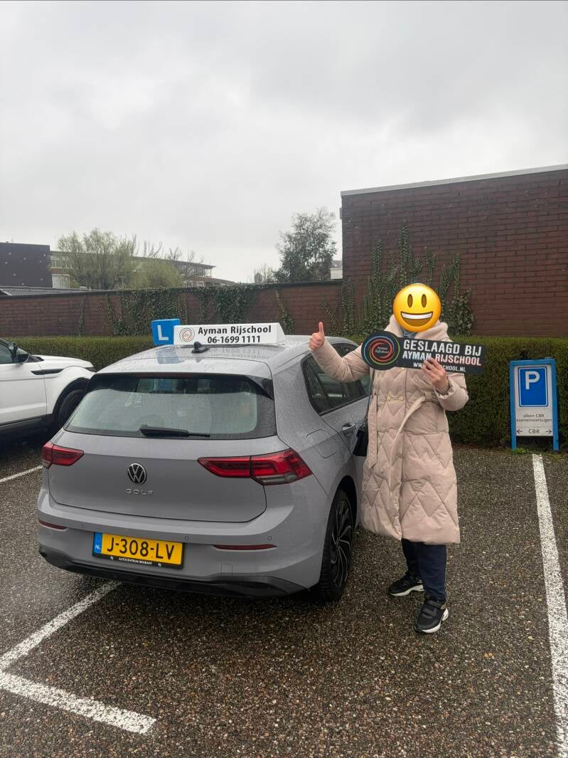 yasmin is op 11 maart geslaagd