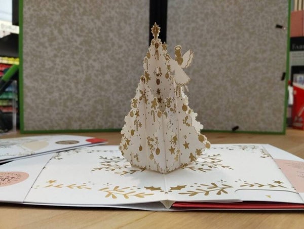 Biglietto Origamo Pop Up Christmas Angel
