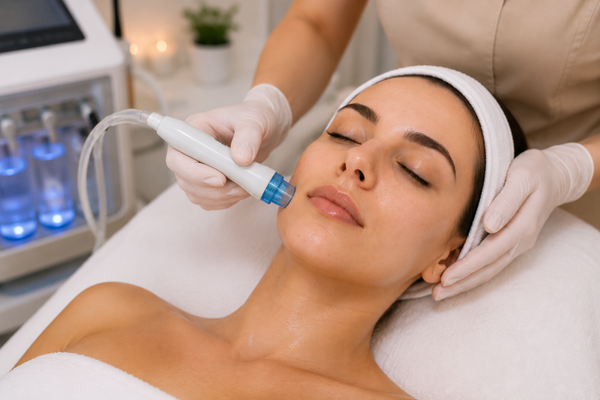 Limpieza facial con hydra-vacum