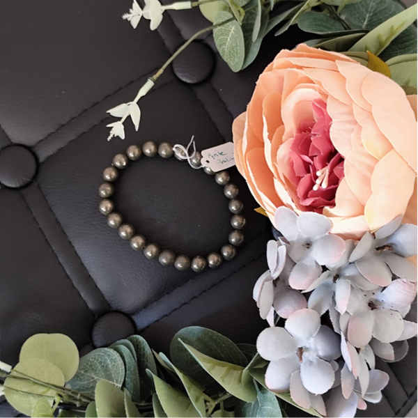 Bracelet pyrite 8mm