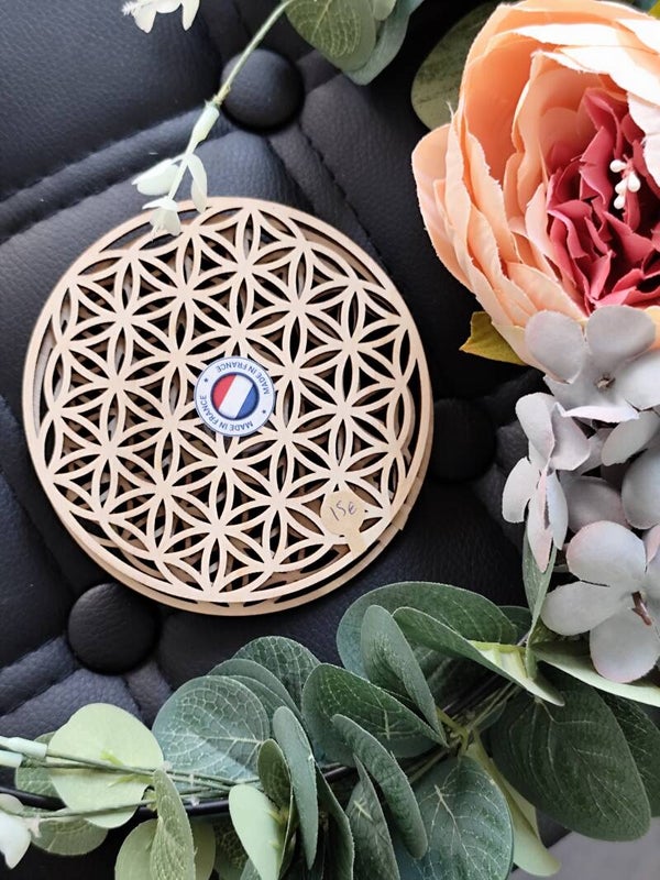 Plaque fleurs de vie