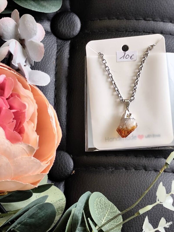 Collier améthyste chauffée