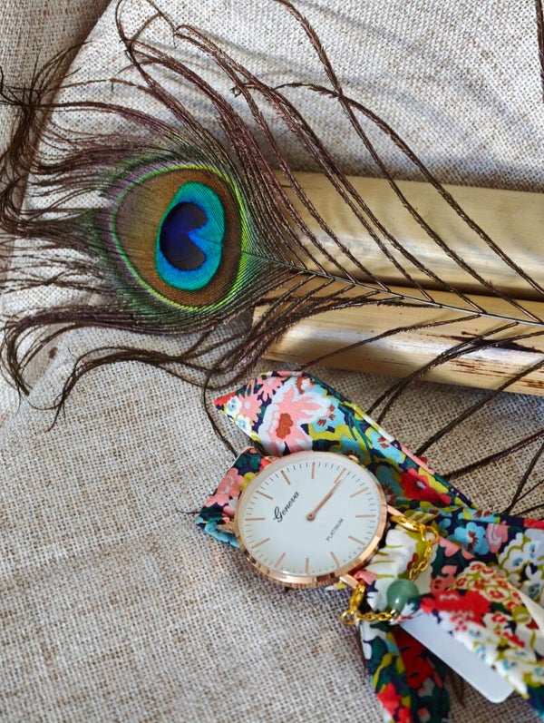 Jardin Bohème – Montre à Bracelet Fleuri