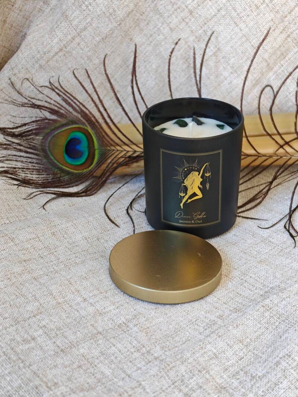 Divine Goddess – Bougie d'intention Jasmin & Oud sans couvercle