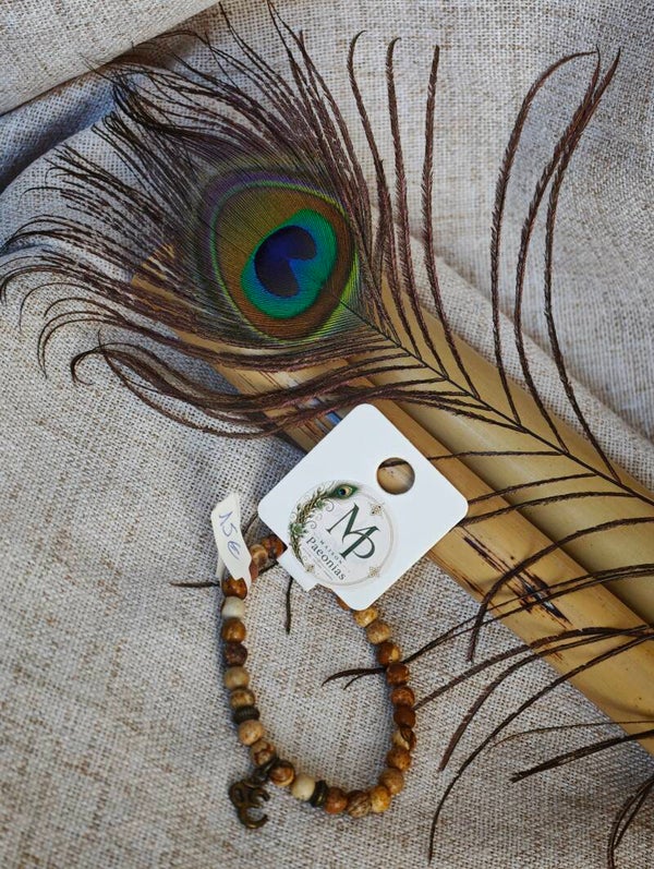 Terres d'Ailleurs – Bracelet Jaspe Paysage 6 mm