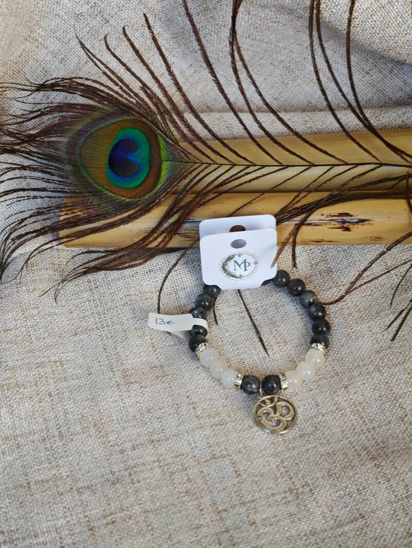 Reflets Mystiques – Bracelet Labradorite & Perle effet Opale
