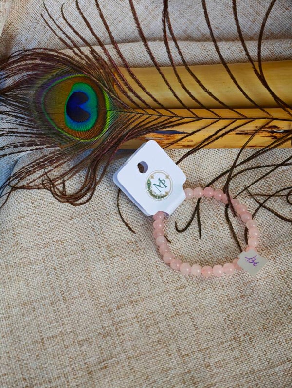 Rose d’Espoir – Bracelet Quartz Rose 🌸