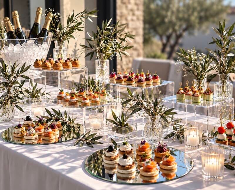 Cocktail de mariage en Provence – pièces apéritives raffinées et réception sur-mesure