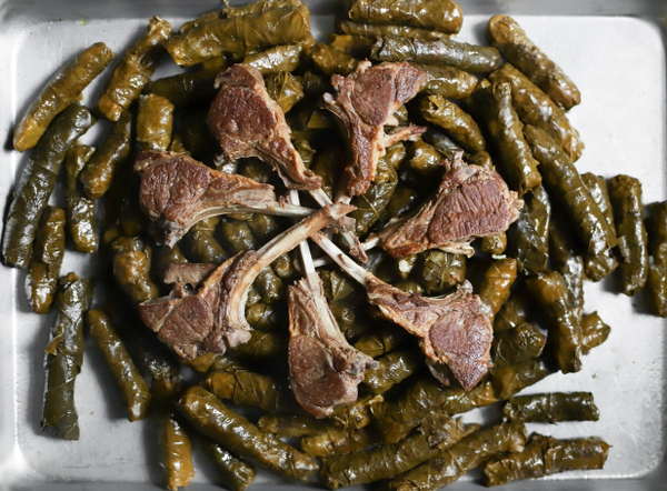 Stuffed Grape Leaves with Meat