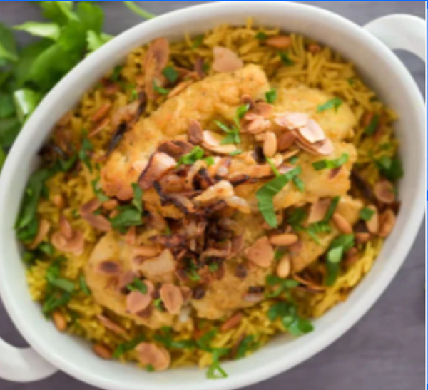 Coastal Spiced Fish & Rice (Seyadeyeh)