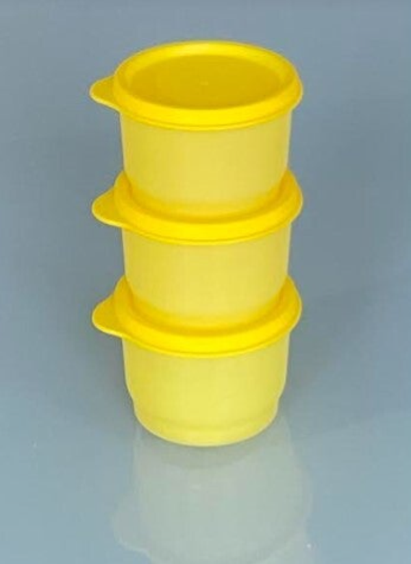 Set Snack Cups, 3 delig, Geel