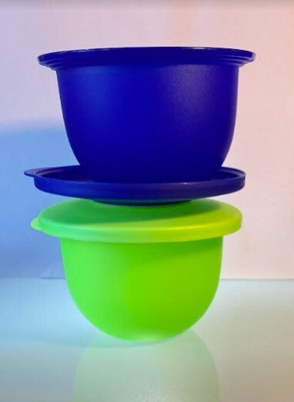 Trendy Kommen Set, 550ml, Blauw en Groen