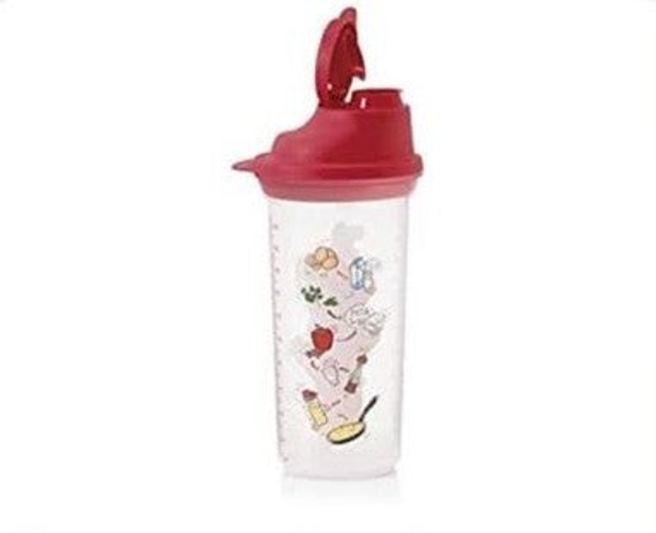Shaker met Maataanduiding, 600ml, Rood