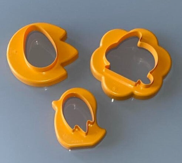Uitsteekvormen set Pasen, 6in1, Geel