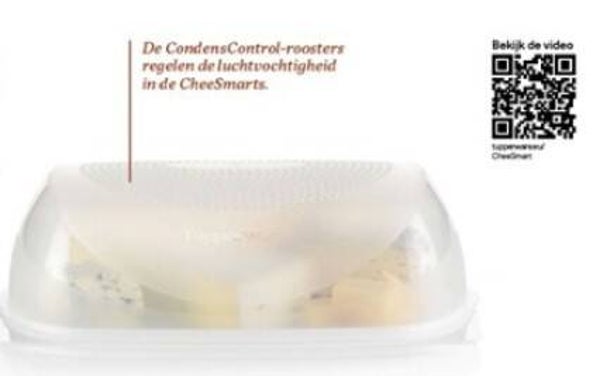 CheeSmart CondenControl Kaasdoos, Langwerpig, Wit