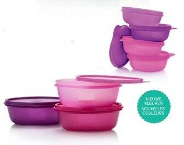 Set Ruimtekommen, 3x 600ml + 4x 300ml, Roze
