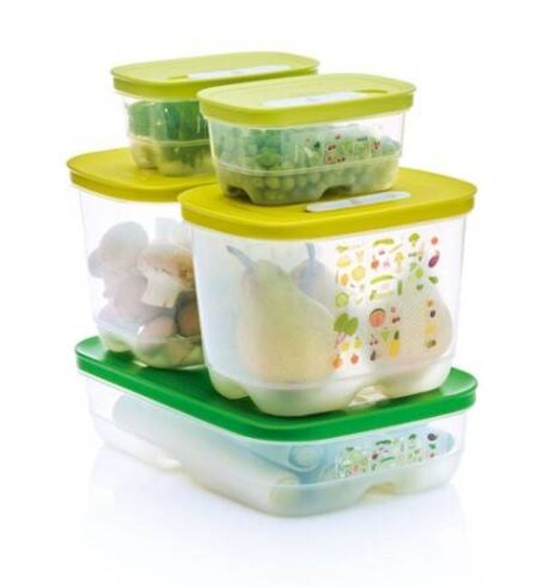 Set VentiSmart Vershouddozen, 1x 1,8l laag, 2x 1,8l hoog en 2x 375ml