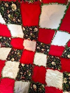 Reversable Christmas Snowman Throw Blanket