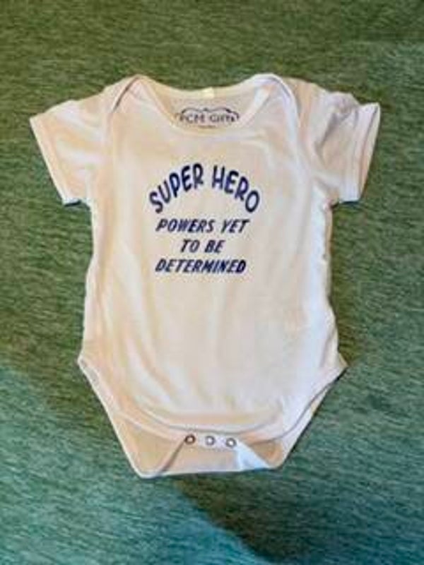 Super Hero Boy onesies 9m - 12m