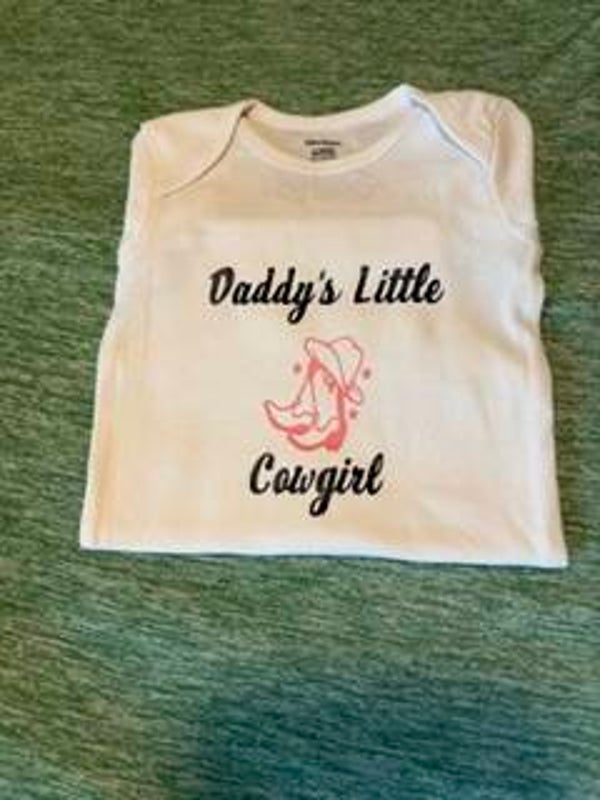 Daddy's little Cow Girl 3m-6m