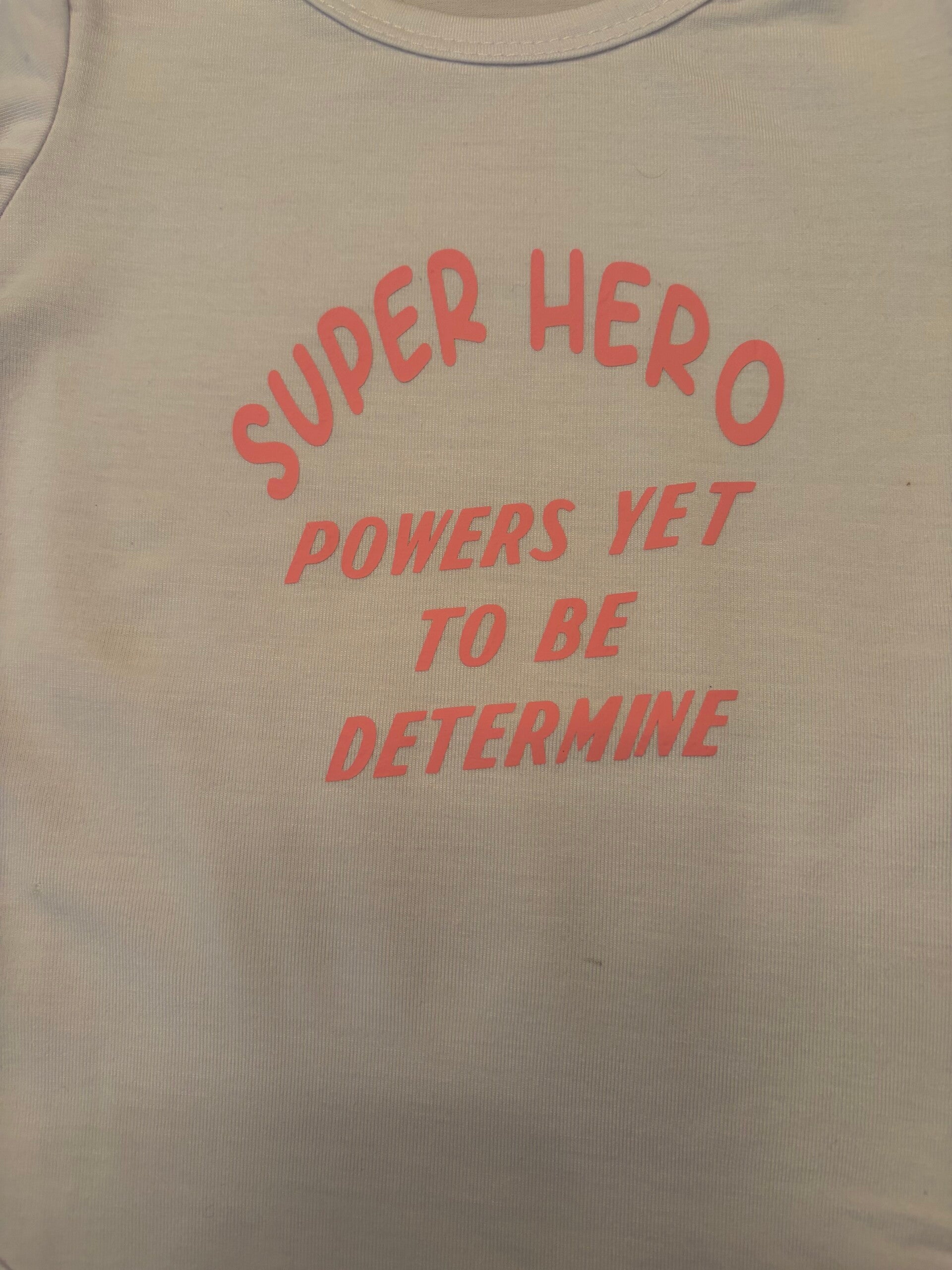 Girl super hero onesie