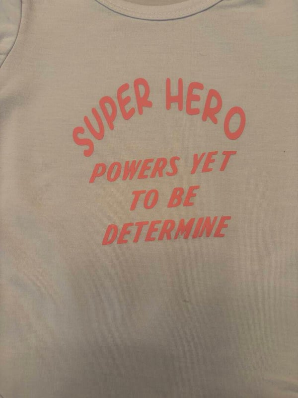 Girl super hero onesie