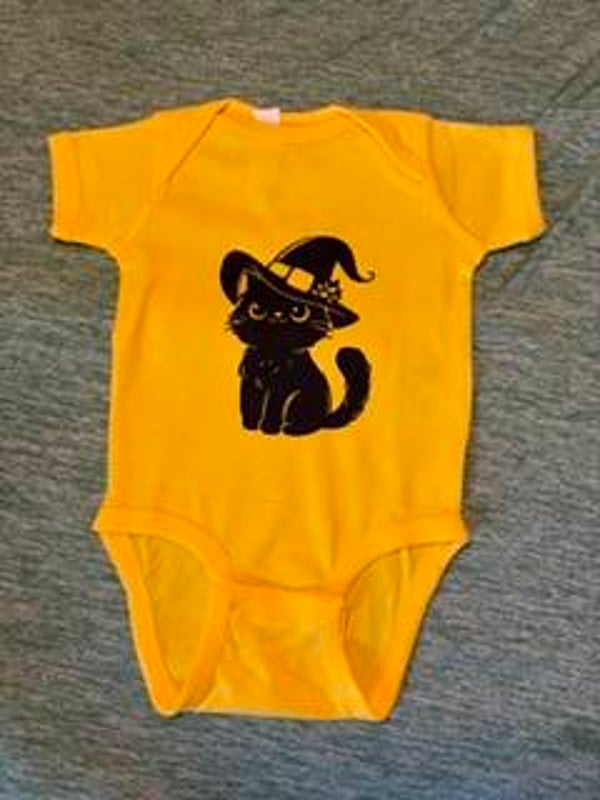 Halloween Witch Cat 0m-3m