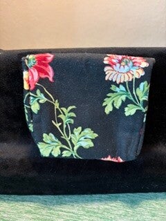 Black Floral Coin Purse