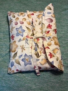 White Floral Book Bag