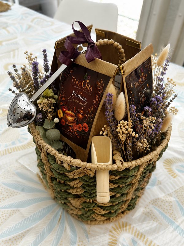 Panier fleurs séchées