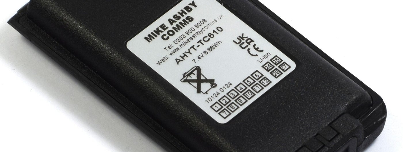HYT TC610, TC620, POWER446 rechargable Li-ion replacement battery