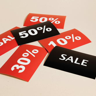 Sale picture with some discount percentages