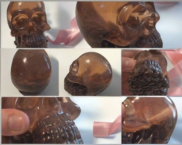 Deko Totenkopfschädel B-Ware, Coffee Totenkopfschädel