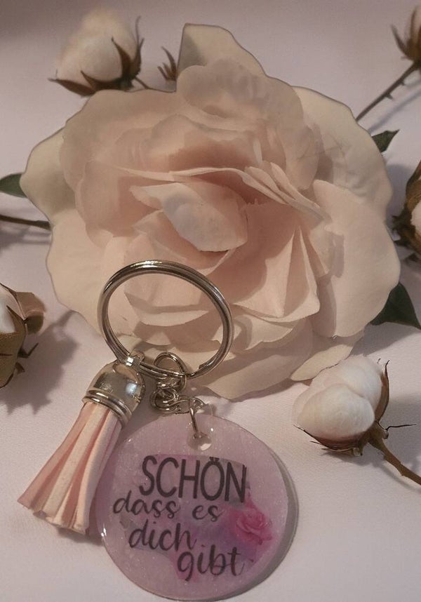 Schlüsselanhänger Schön das es dich gibt Klein
