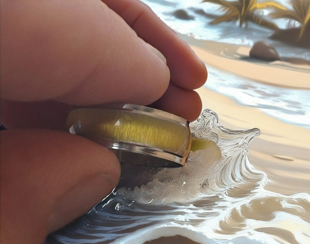 Opal Ring Gelb Size 18