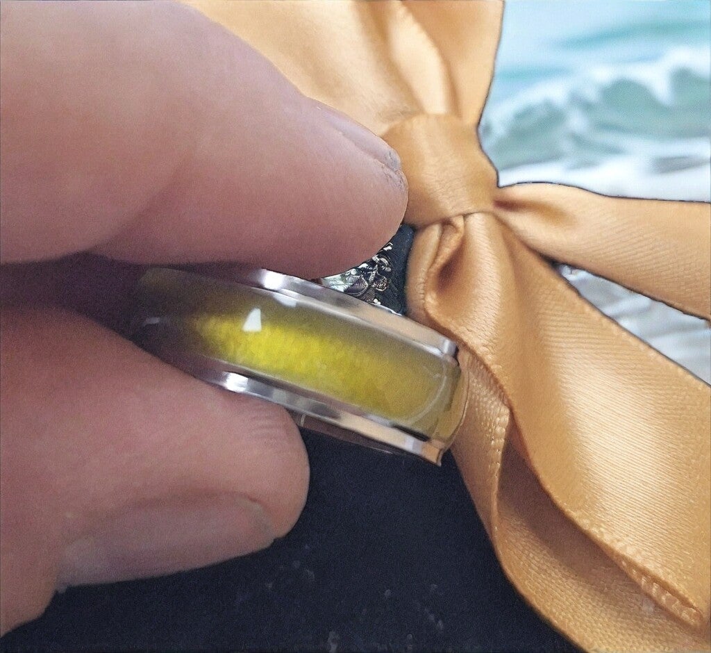 Opal Ring Gelb Size 20