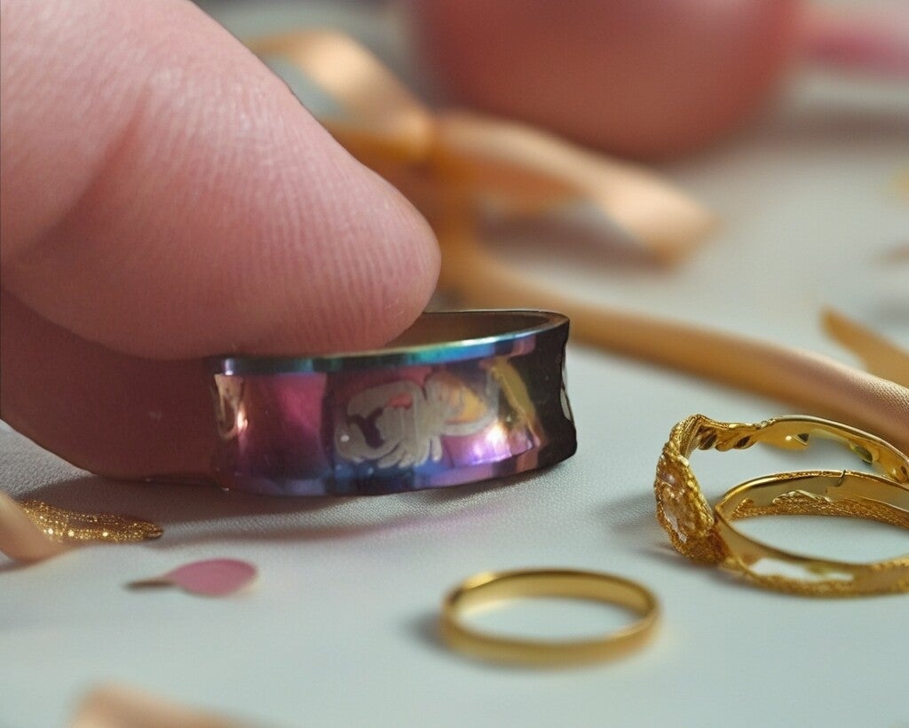 Edelstahlring Size 17