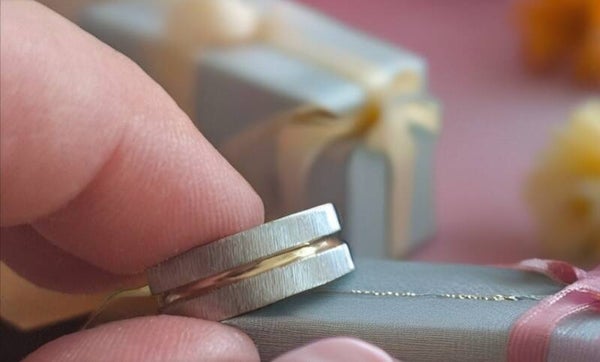 Edelstahlring Size 17