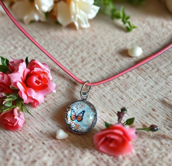 Cabochonkette Schmetterling