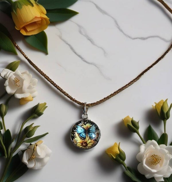 Cabochonkette Schmetterling