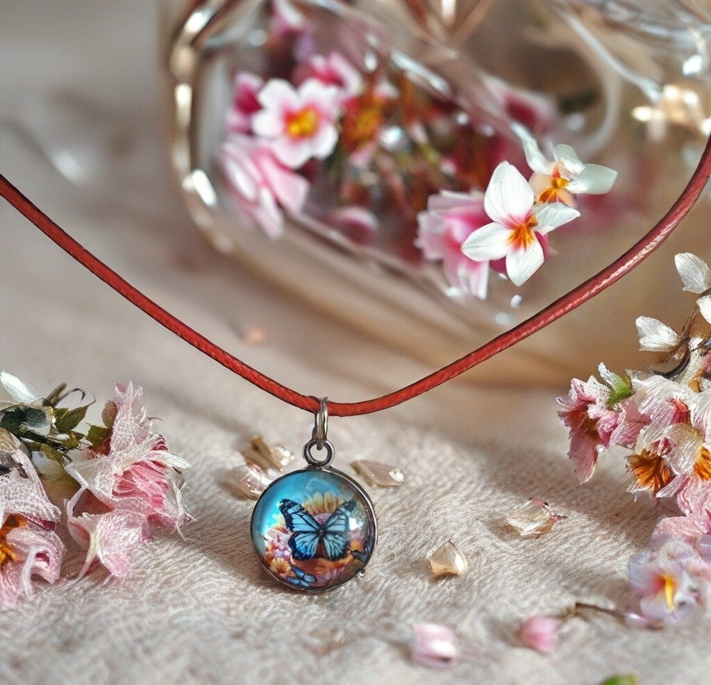 Cabochonkette Schmetterling